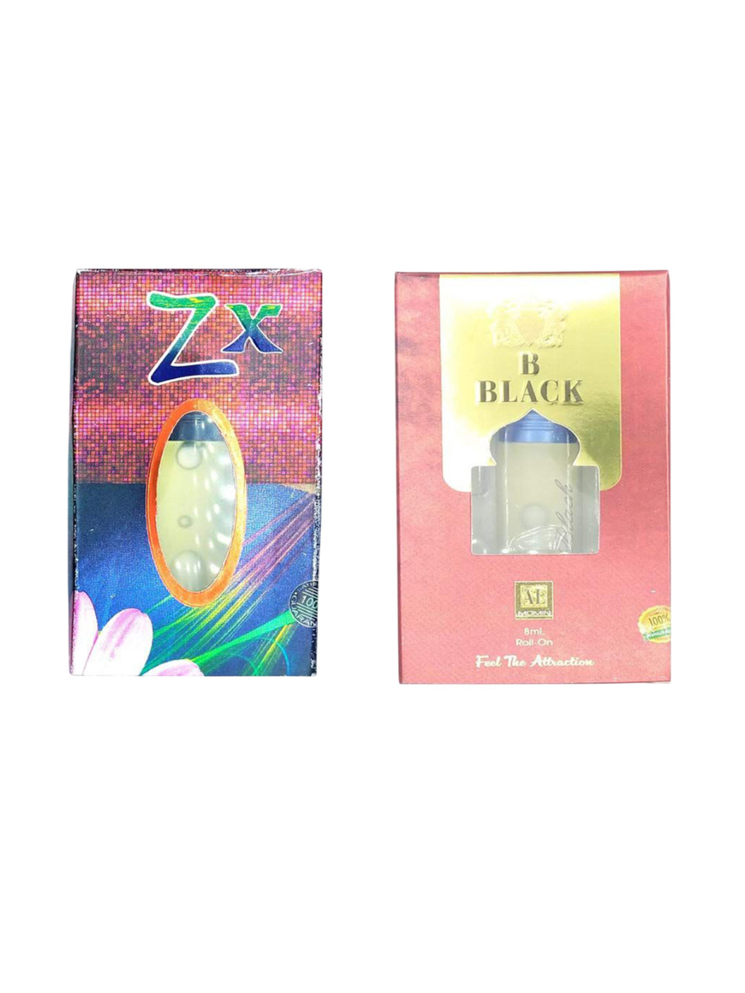 RAVIOUR LIFESTYLE Set Of 2 ZX & B Black Non-Alcoholic Roll On Attar - 8 ml Each