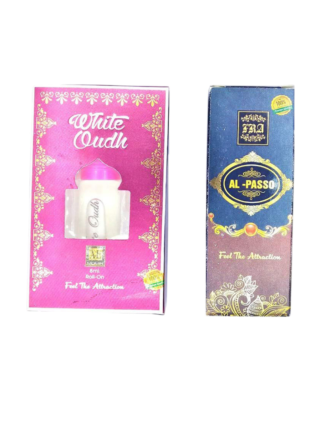 RAVIOUR LIFESTYLE Set Of 2 White Oudh Attar & Al Passo Roll On Attar - 8 ml Each
