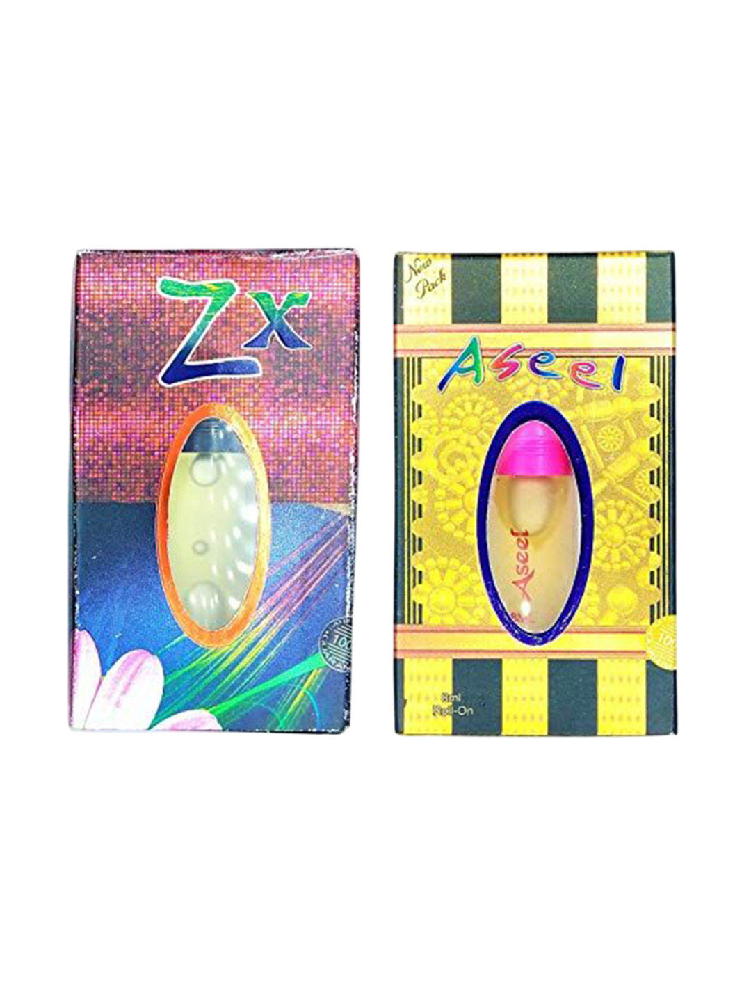 RAVIOUR LIFESTYLE Set Of 2 Aseel Real & ZX Non-Alcoholic Roll On Attar - 8 ml Each