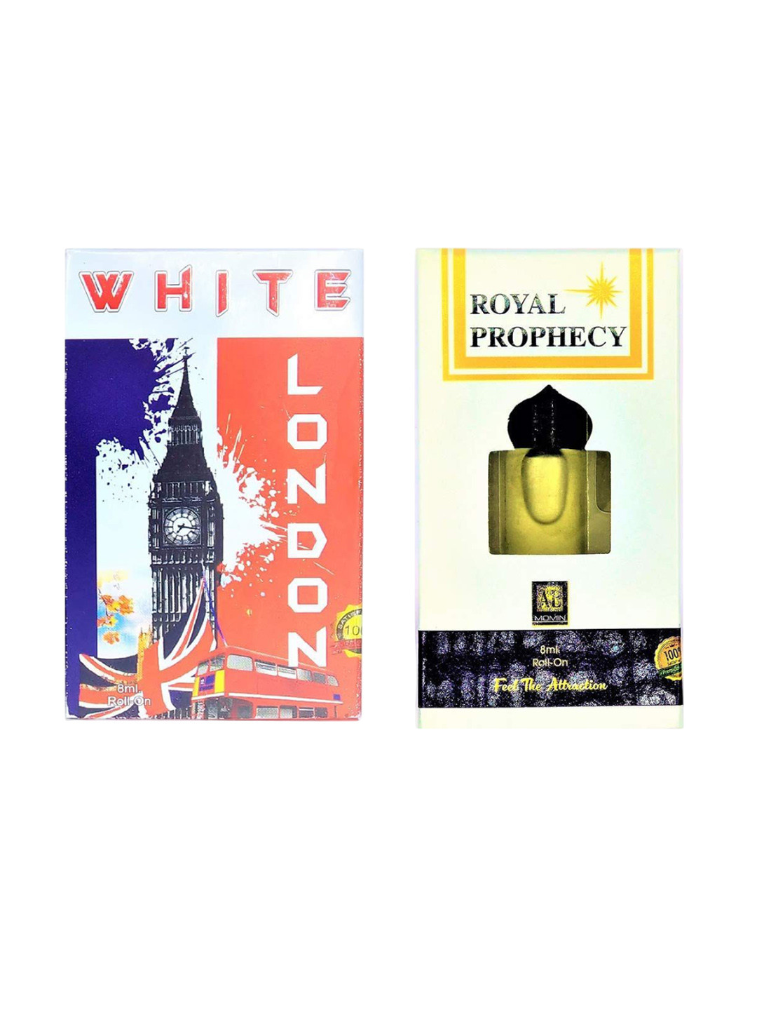 RAVIOUR LIFESTYLE Set Of 2Royal Prophecy White London Non-Alcoholic Roll On Attar-8mlEach