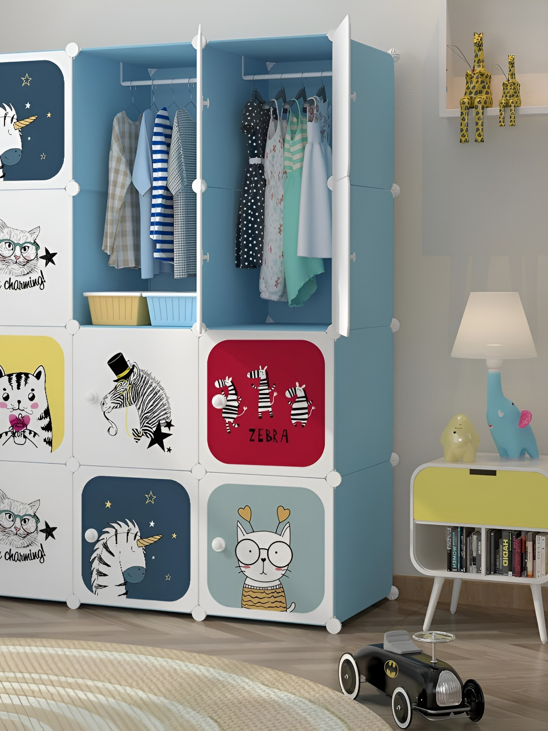 Sasimo Blue & White Printed Crack Resistant Multi-Utility Organiser