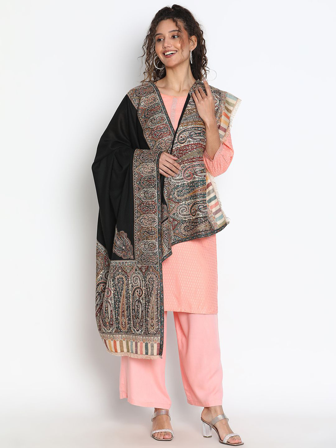 Tiara Paisley Woven Design A Perfect Harmony Kani Shawl