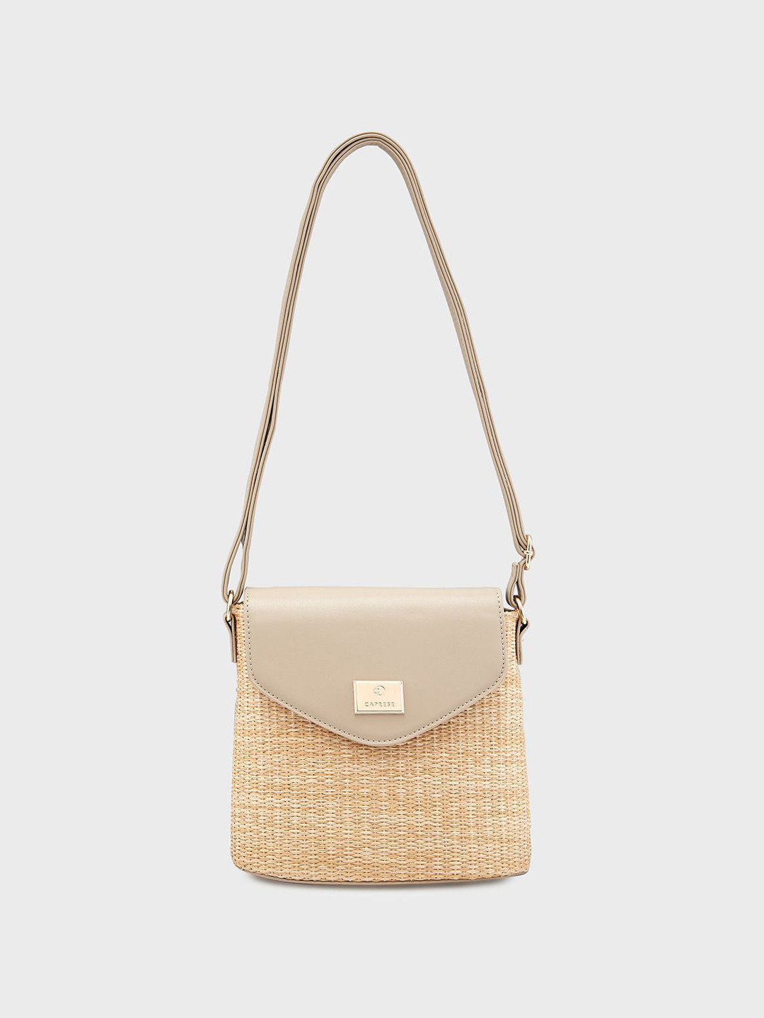Caprese Georgia Women Beige Small Crossbody Bag