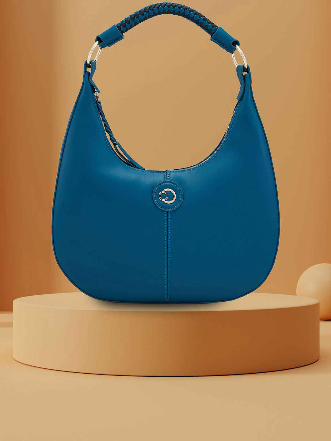 Caprese Mindy Women Teal Medium Hobo Bag