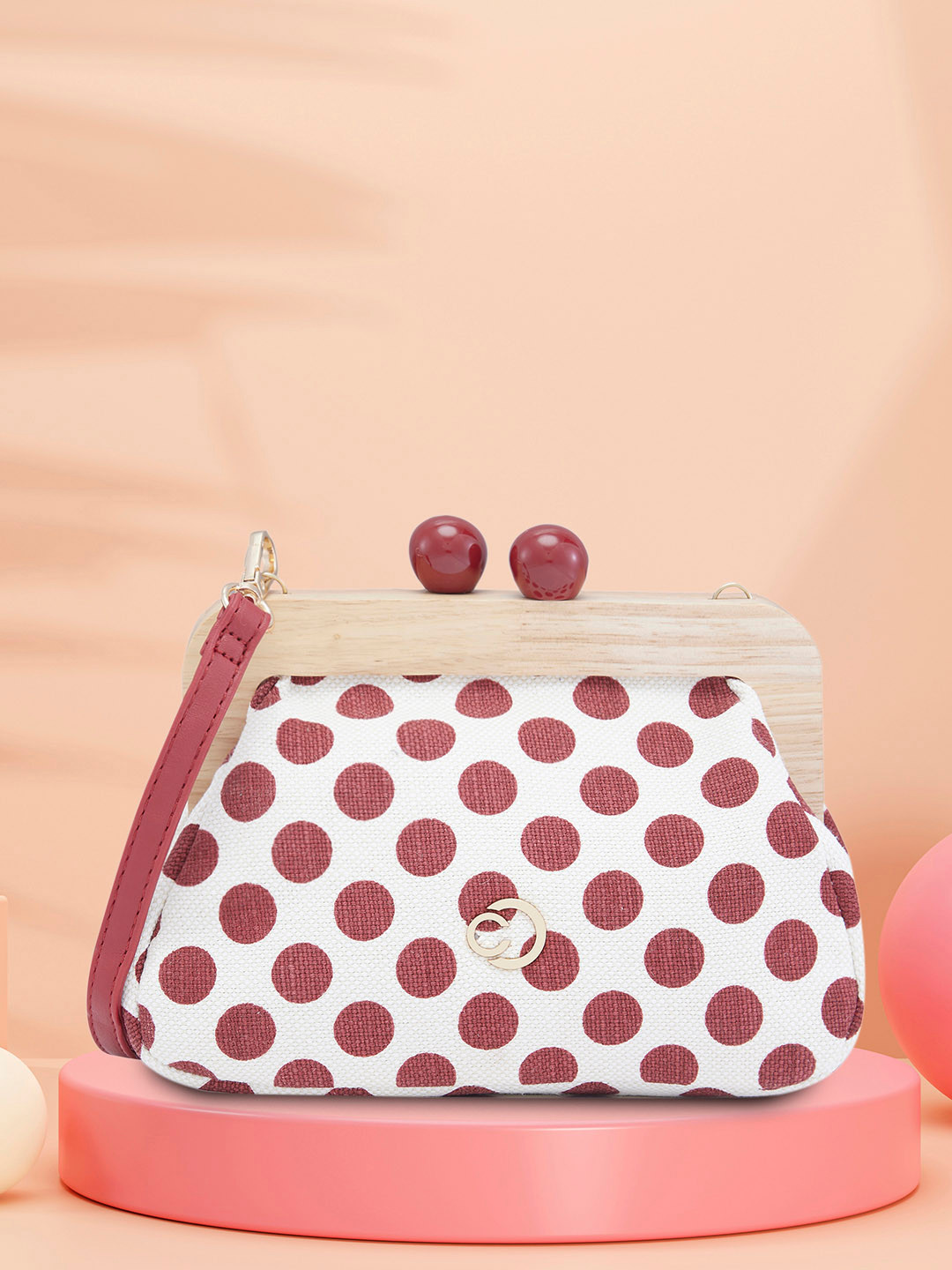 Caprese Mindy Women Red Small Clutch