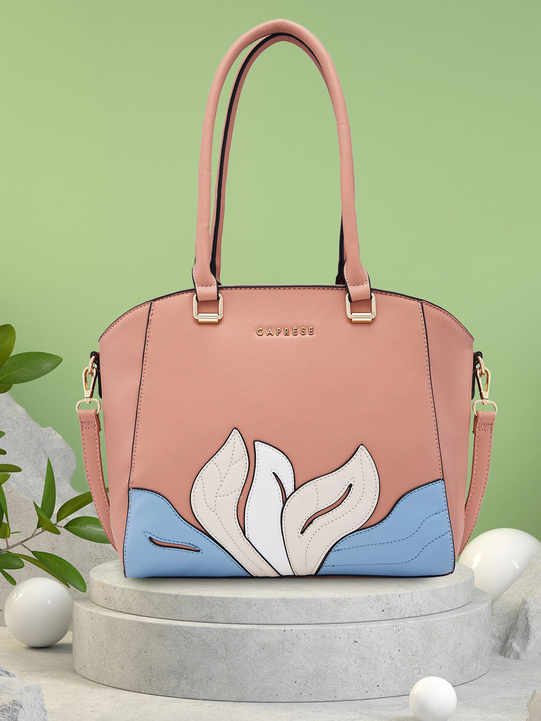 Caprese Sage Women Pink Medium Satchel Bag