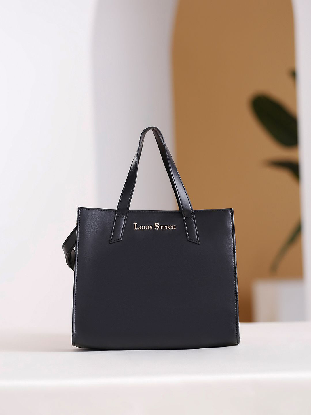 LOUIS STITCH Women Black Ladies Oversized Shopper Tote Bags
