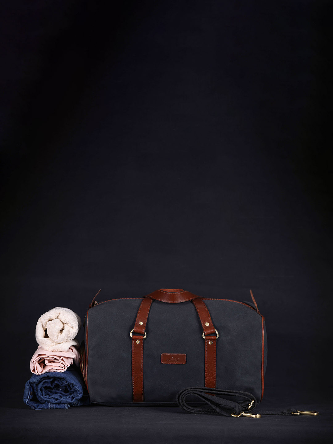 Celtic Small Navy Blue Canvas Sports & Gym Duffel Bag