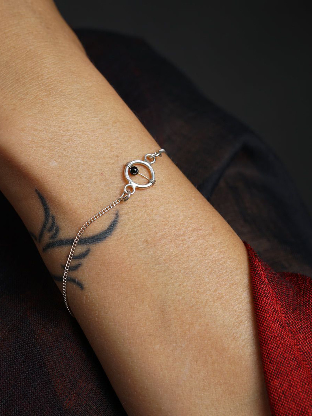 House of Aadyaa 925 sterling Silver Mangalsutra Bracelet