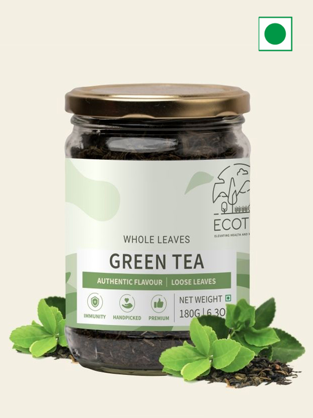 Ecotyl Green Tea Leaves From Darjeeling 180 gM