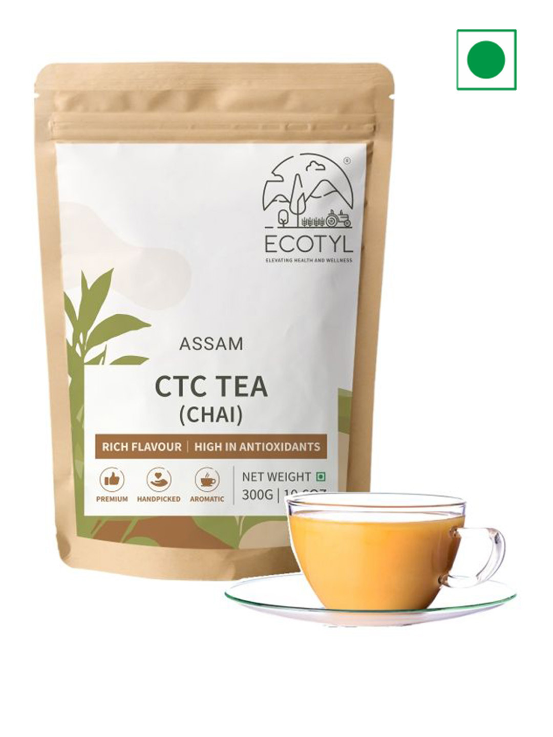 Ecotyl CTC Tea Chai Patti From Assam 300 gM
