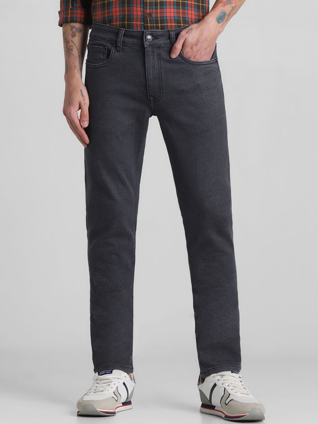Jack & Jones Men Stretchable Mid-Rise Jeans