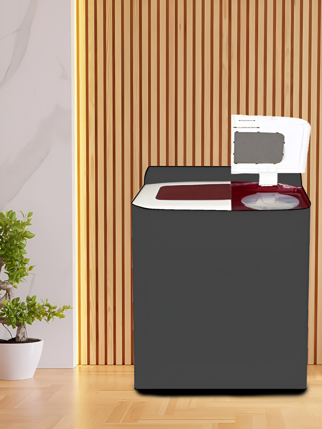 KANUSHI INDUSTRIES Grey Top Load Semi Automatic Washing Machine Cover
