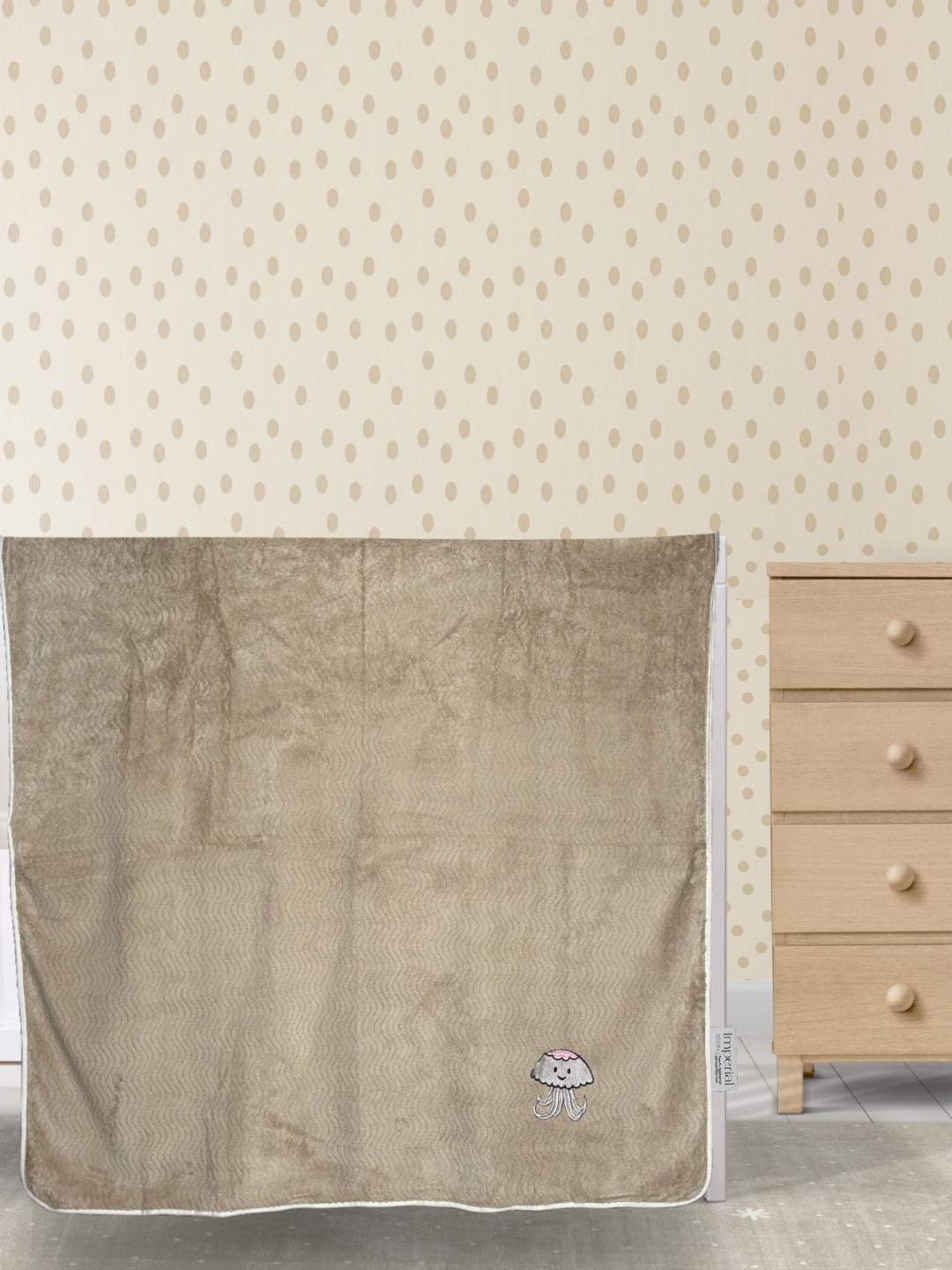 Florida Brown & Grey Fleece Single Bed Blanket