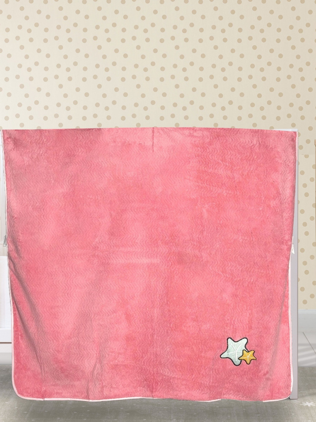 Florida Pink & Blue Fleece Single Bed Blanket