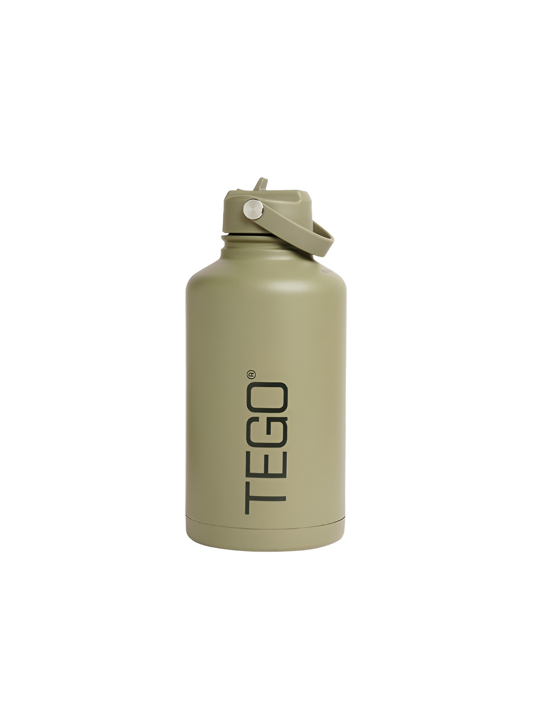 TEGO Beige & Black Brand Logo Printed Stainless Steel Water Bottle 1.8 Ltrs