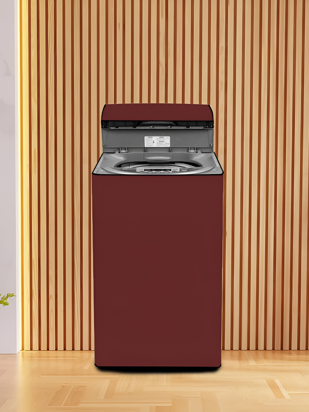 KANUSHI INDUSTRIES Maroon Top Load Fully Automatic Washing Machine Cover