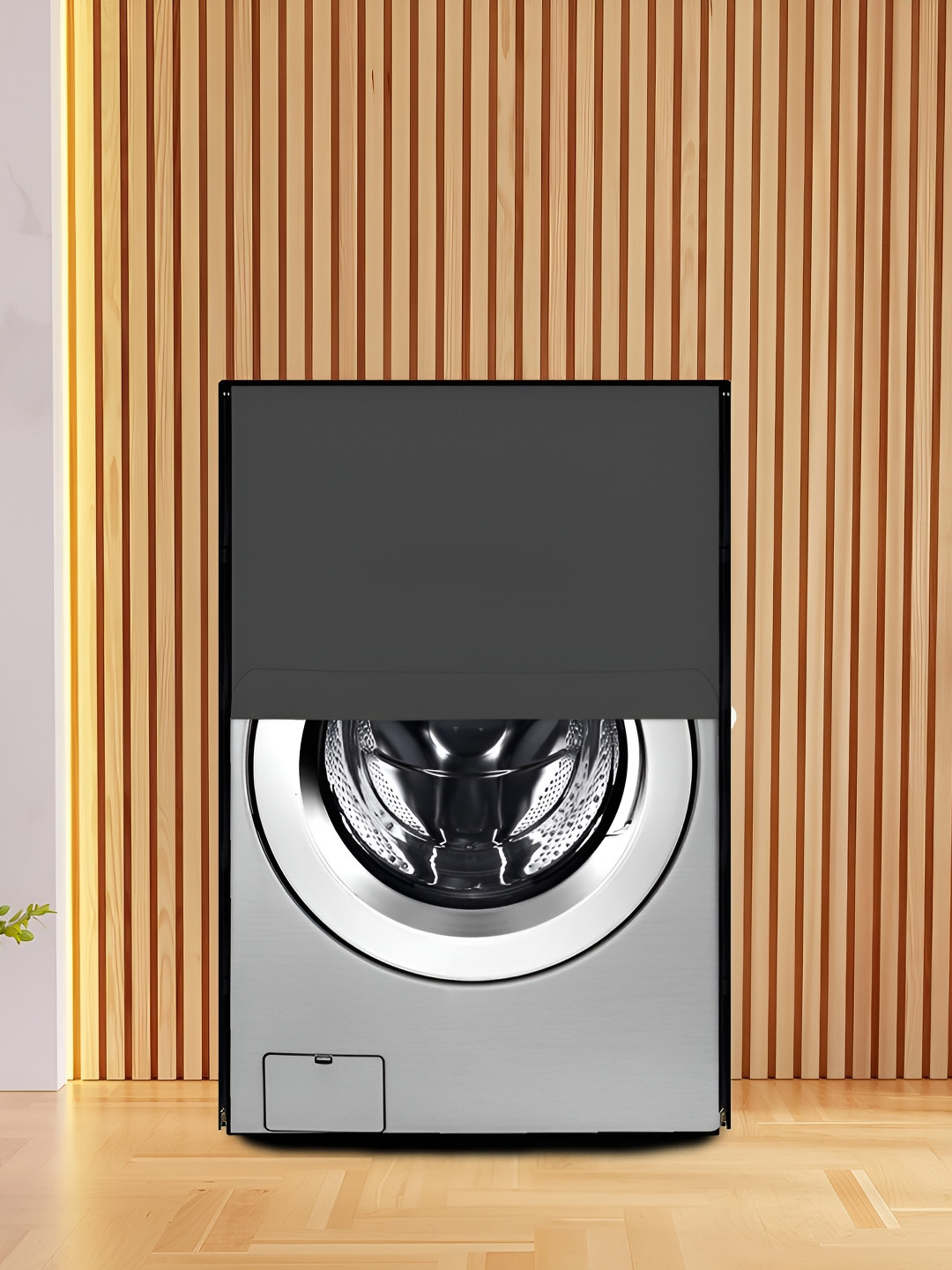 KANUSHI INDUSTRIES Grey Front Load Automatic Washing Machine Cover