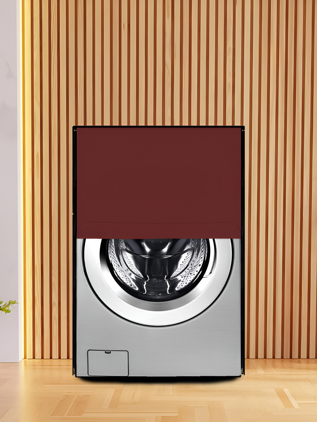 KANUSHI INDUSTRIES Maroon Front Load Automatic Waterproof Washing Machine Cover