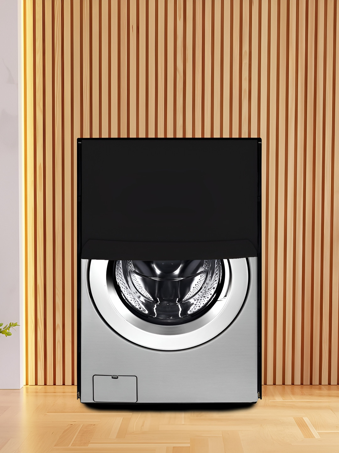 KANUSHI INDUSTRIES Black Front Load Automatic Waterproof Washing Machine Cover