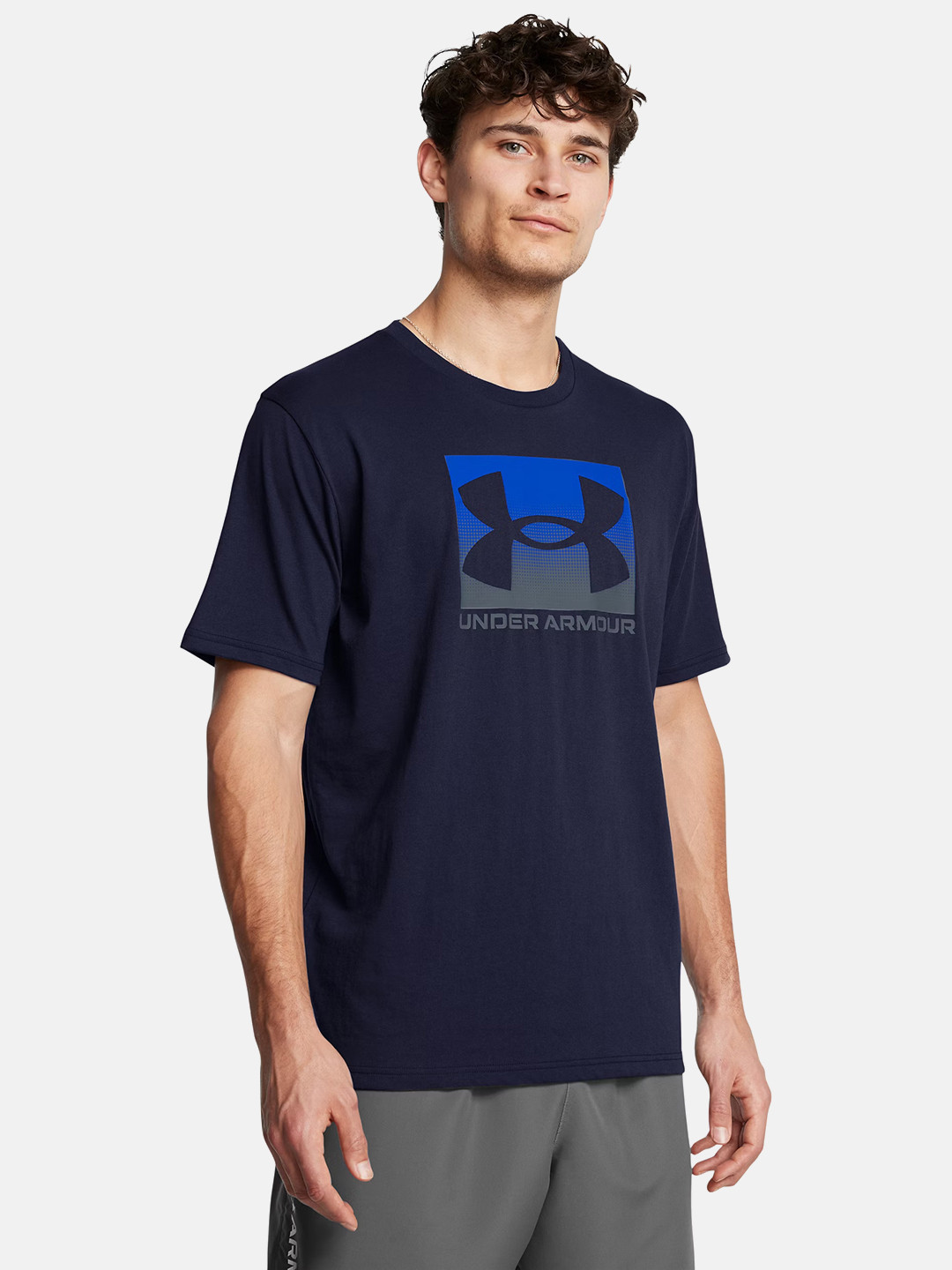 UNDER ARMOUR Boxed Logo Printed Relaxed Fit Training Relaxed Fit T-shirt
