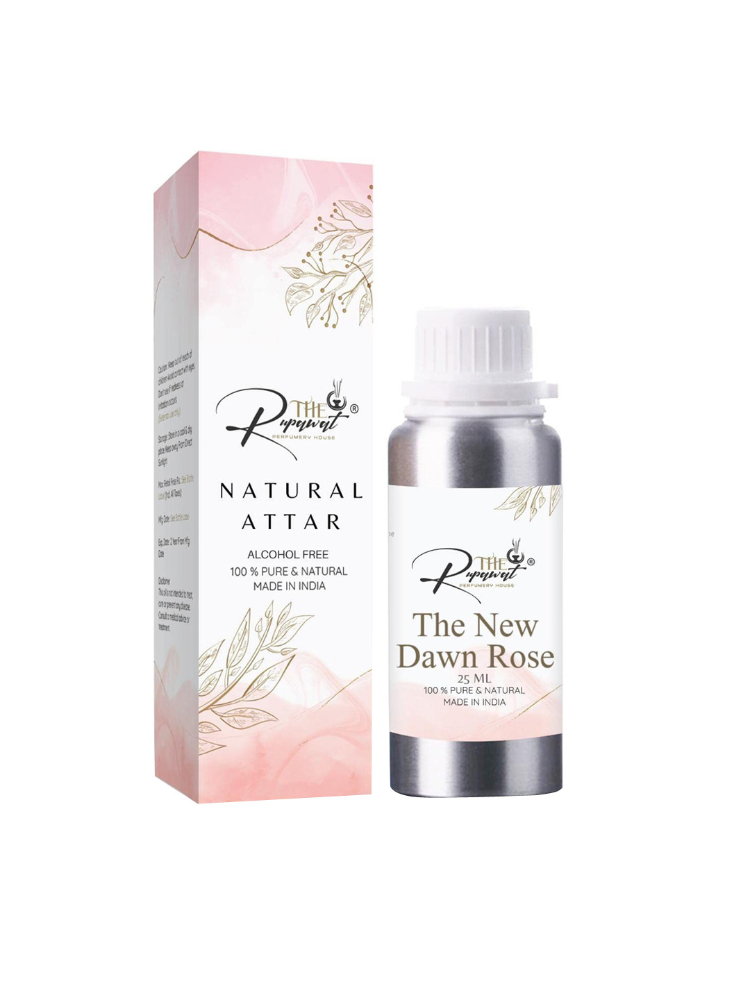 THE RUPAWAT Perfumery House The New Dawn Rose 100% Natural & Alcohol-Free Attar - 25 ml