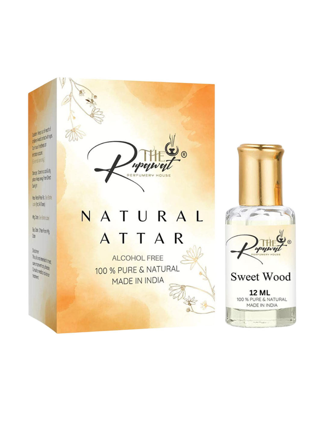 THE RUPAWAT Perfumery House Sweet Wood Natural & Alcohol Free Attar - 12 ml