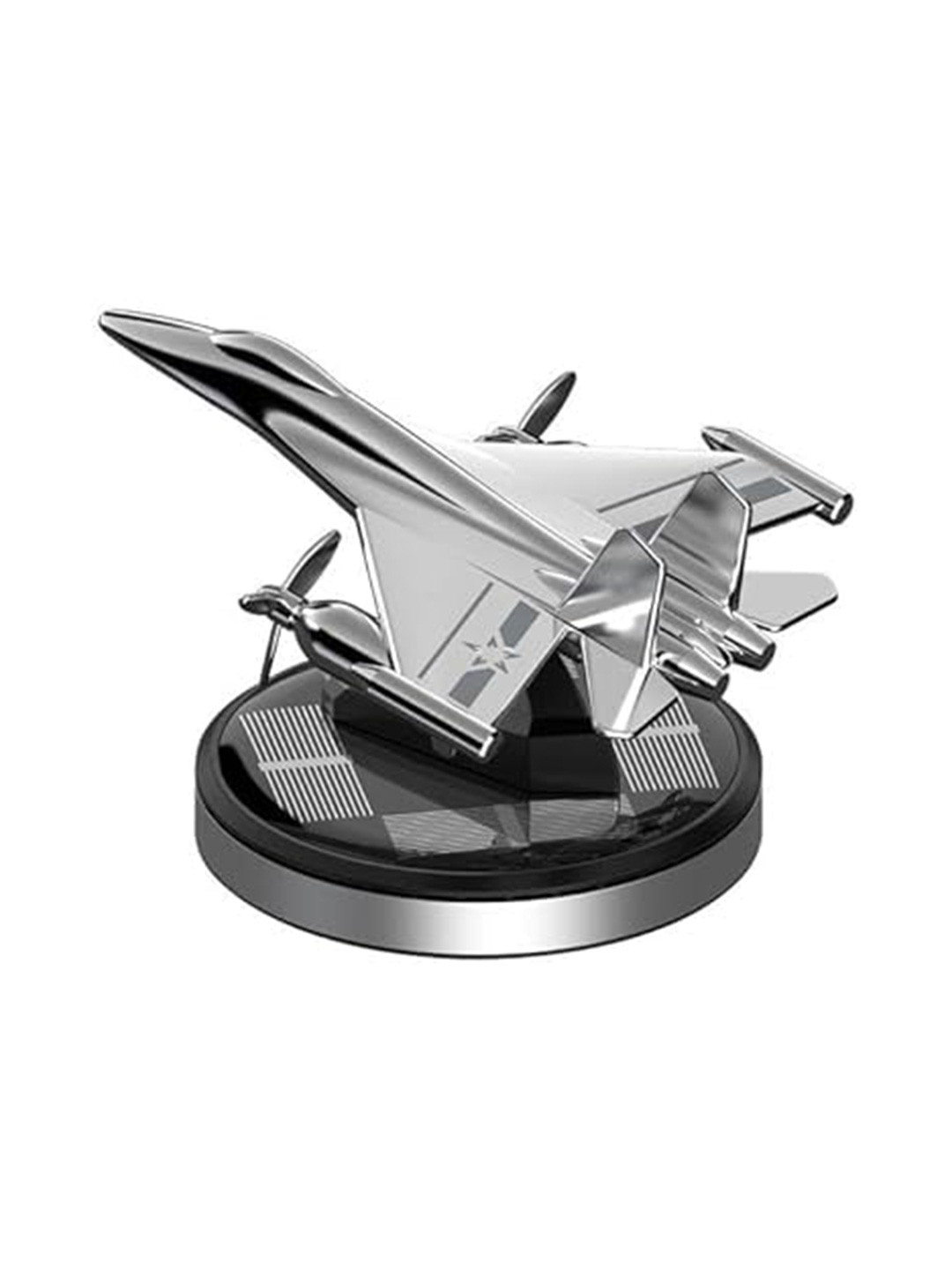 Extreme Karigari Jet Silver Metallic Living Room Tiny Showpiece - 2.5 Inches