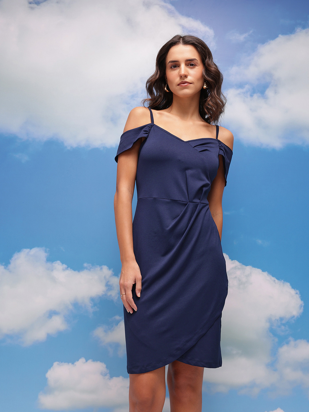 CORSICA Cold-Shoulder Sheath Dress