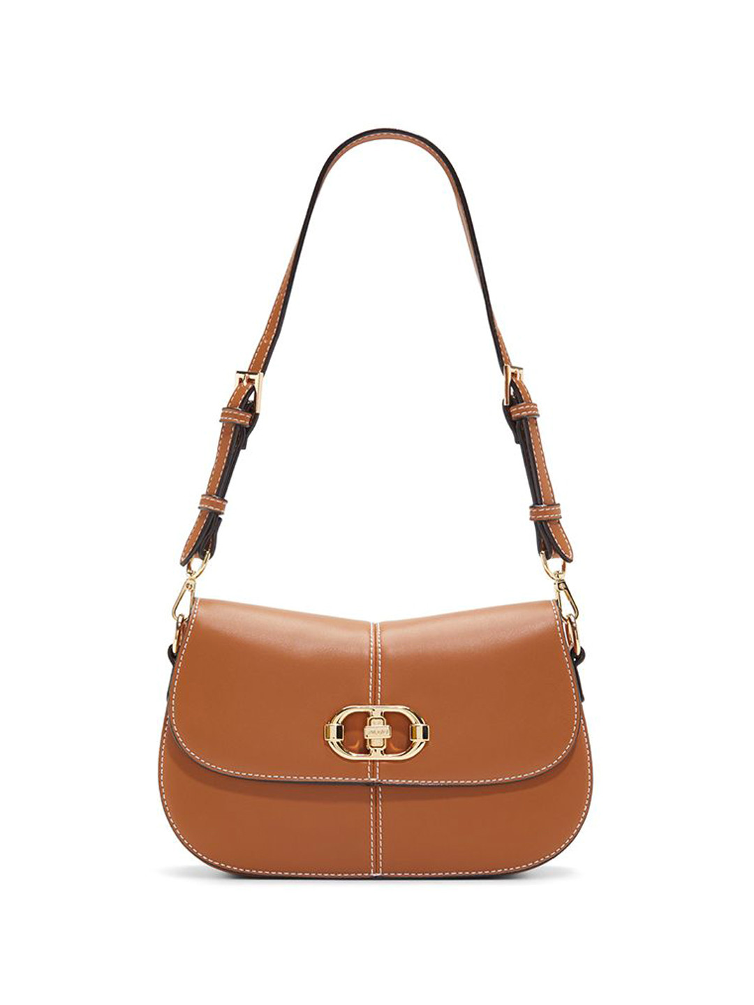 ALDO Women RUYANA Solid Structured Leather Shoulder Bag