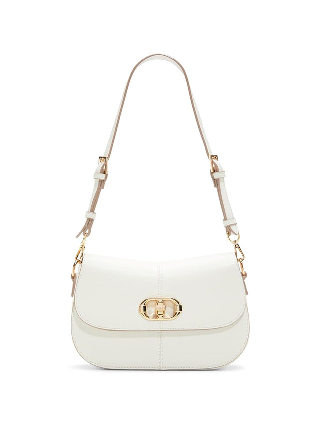 ALDO Women RUYANA Solid Structured Leather Shoulder Bag