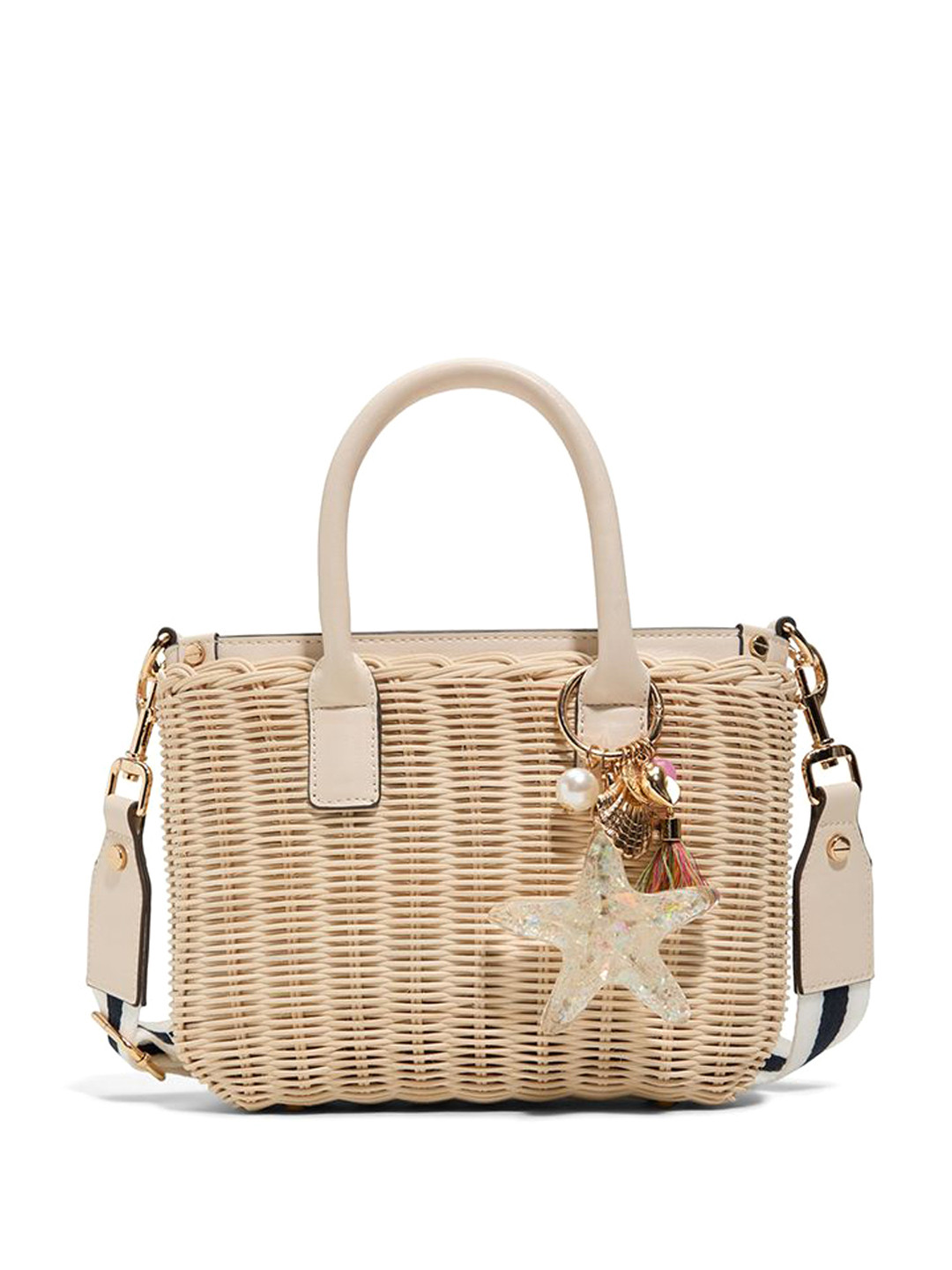 ALDO Women SEASPARKLE Textured Shopper Leather Handheld Bag