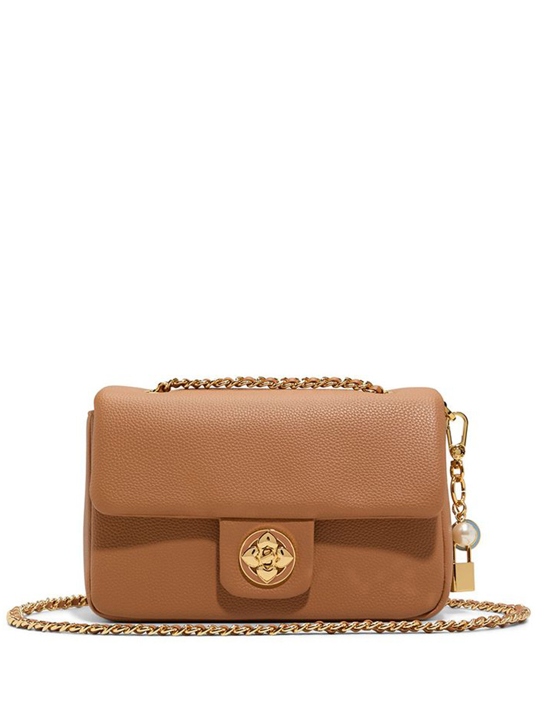 ALDO Women NELLYNE Solid Structured Leather Sling Bag