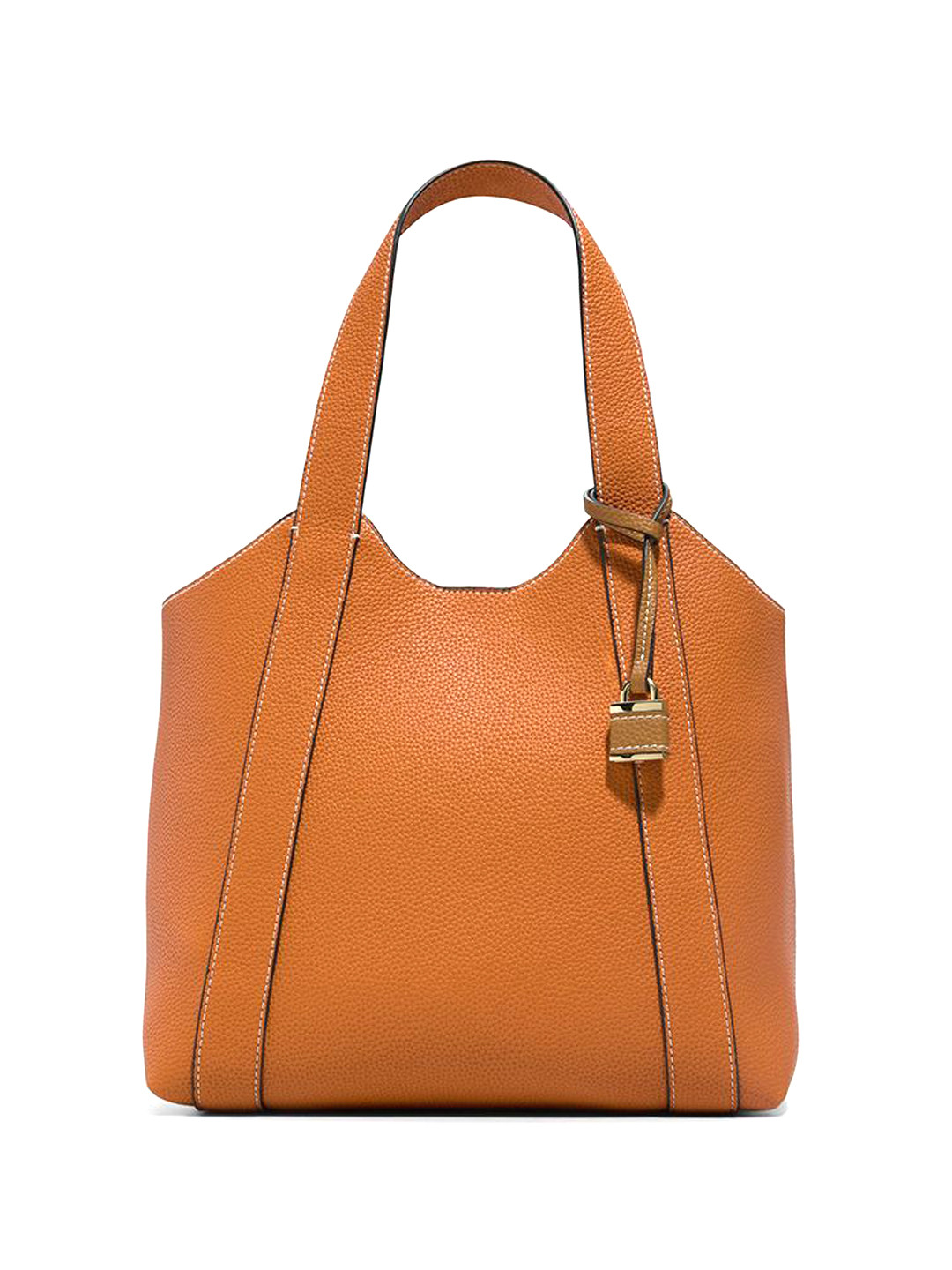 ALDO Women Solid Bucket Leather Shoulder Bag With Pouch
