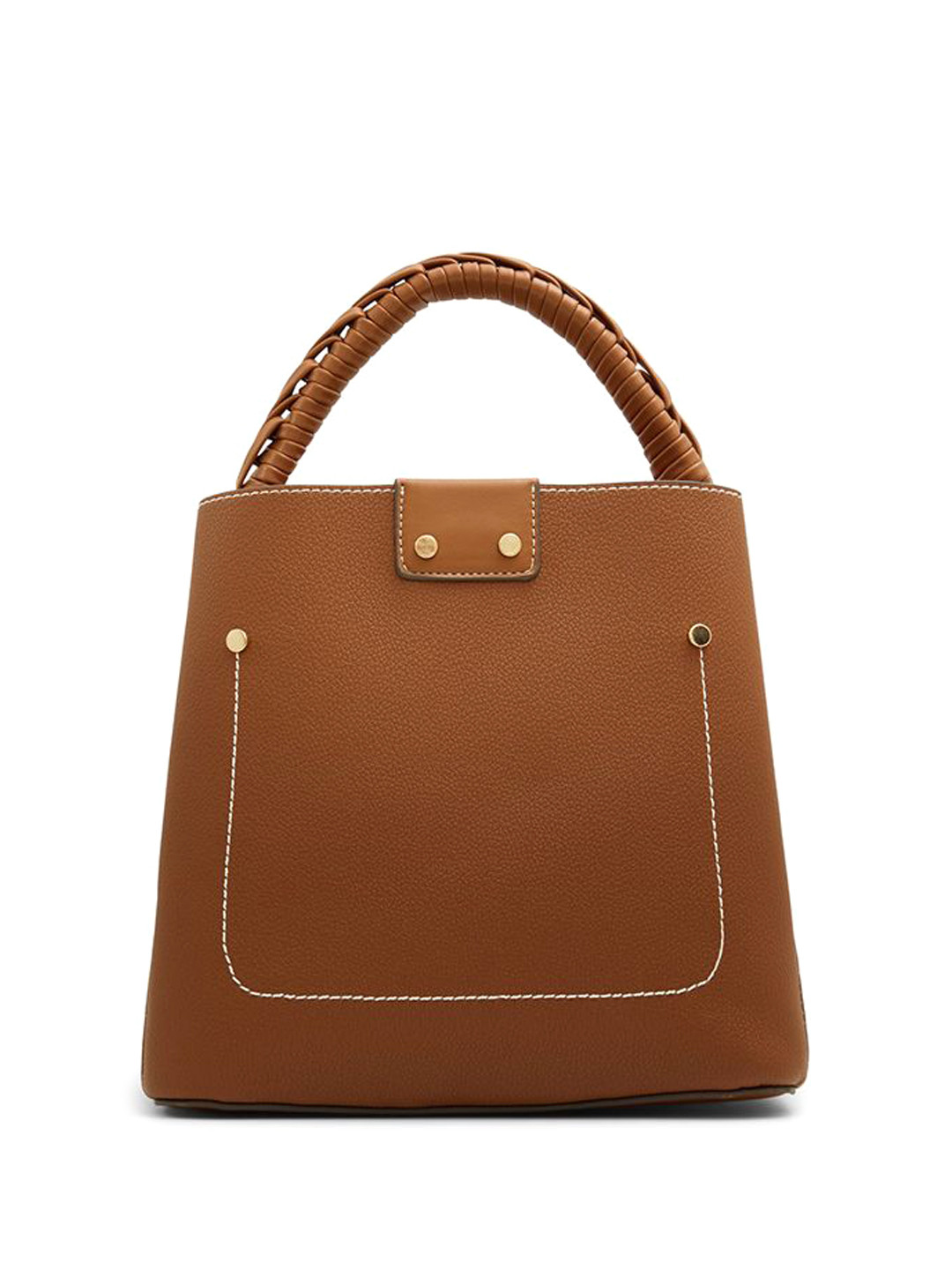 ALDO Women Solid Bucket Leather Handheld Bag