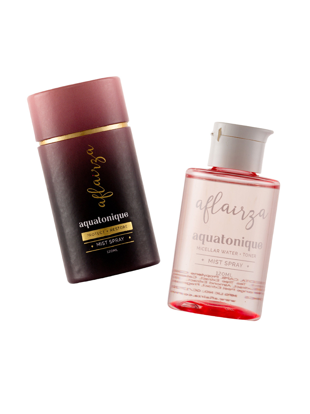 AFLAIRZA Aquatonique Micellar Water + Toner Mist Spray - 120 ml each