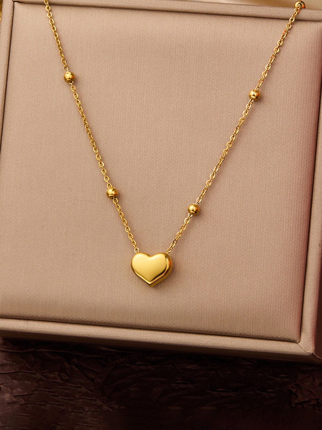Designs & You Gold-Plated Heart Necklace