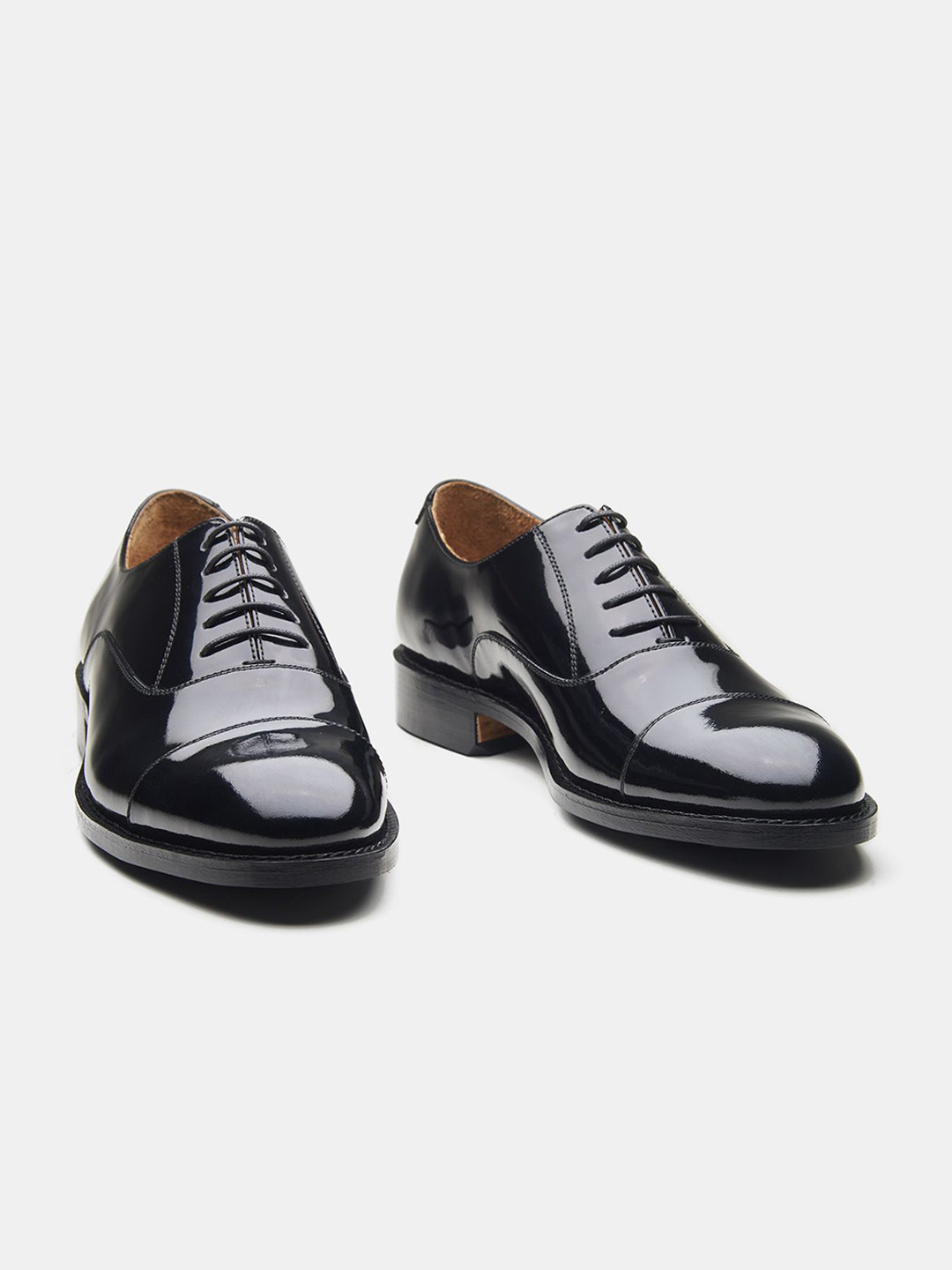 KOZASKO Men Goodyear Welted Cap-Toe Formal Oxfords