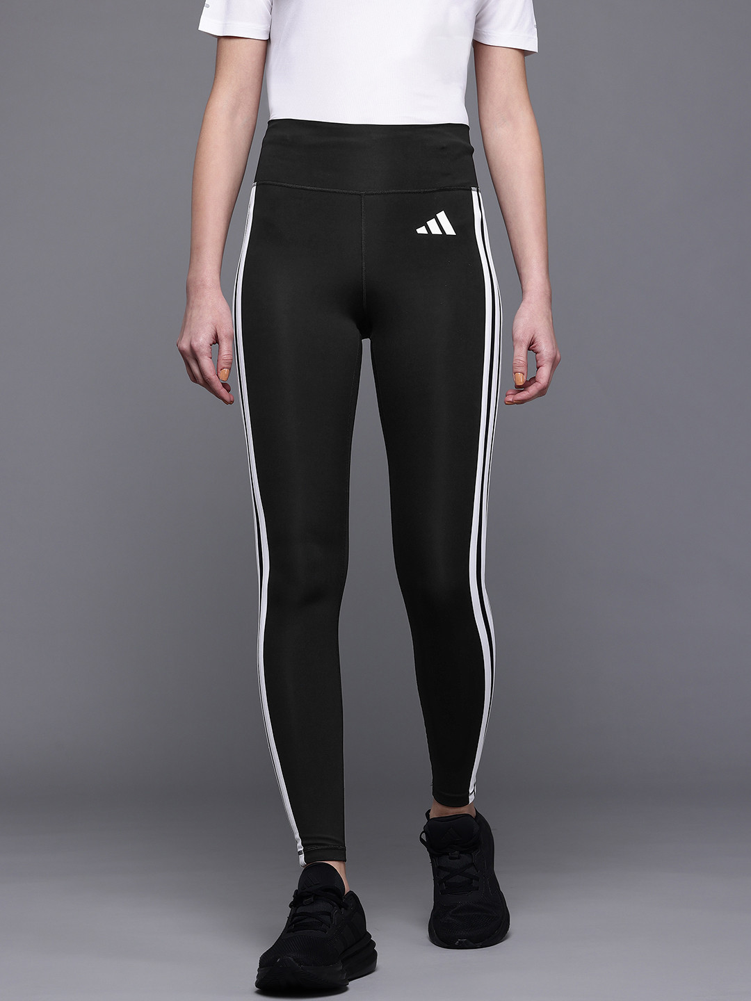 ADIDAS Women Climacool OPT ESS 3S Side Striped Training Tights