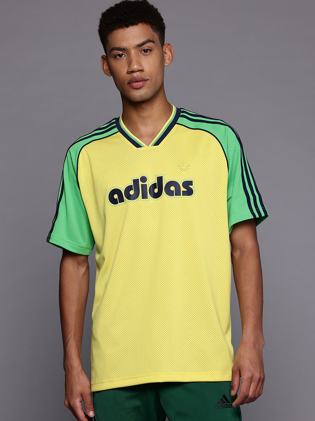 ADIDAS Originals Brand Logo 3-Stripes Relaxed Fit Jersey