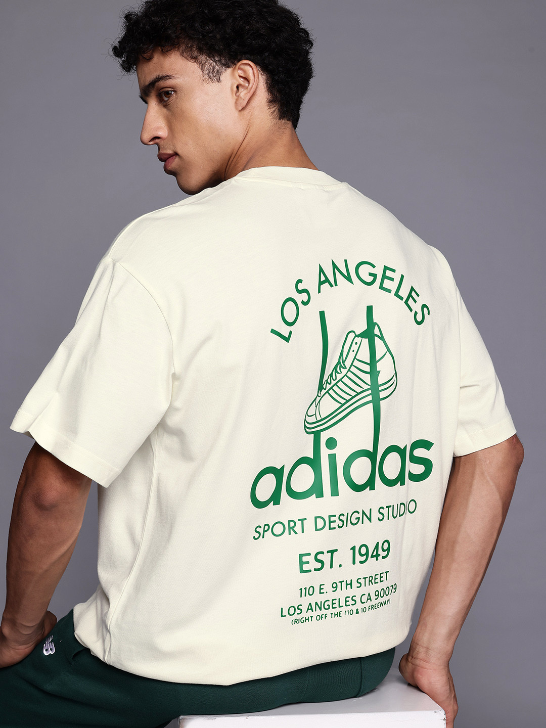 ADIDAS Originals Unisex JABBAR Printed Pure Cotton Relaxed Fit T-shirt