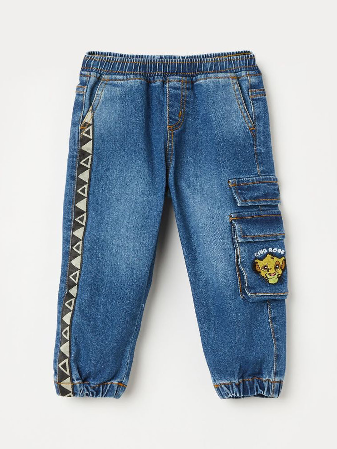 Juniors by Lifestyle Boys Lion King Solid Cotton Jeans