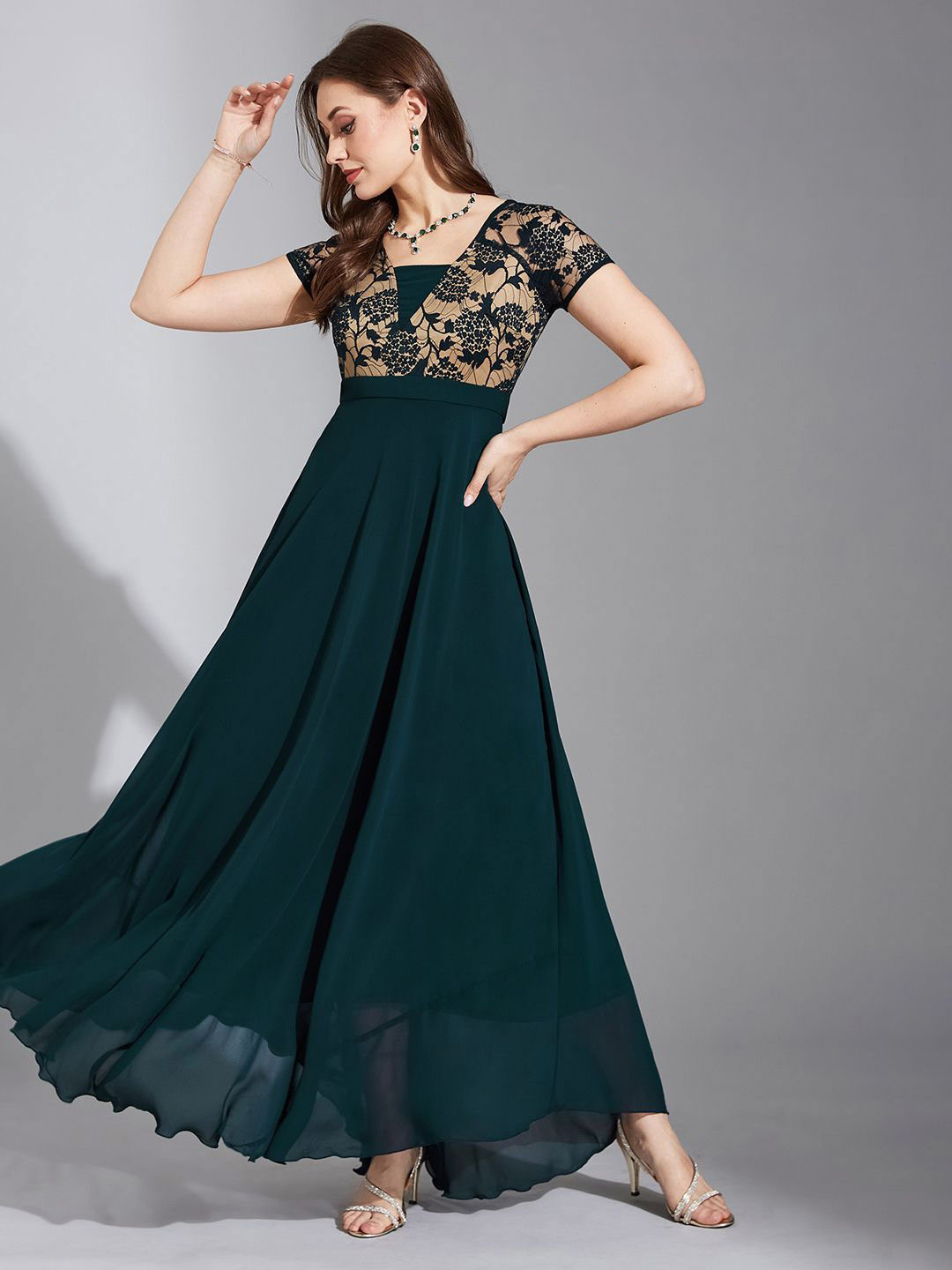 Life With Pockets Women Fit & Flare Maxi Dress