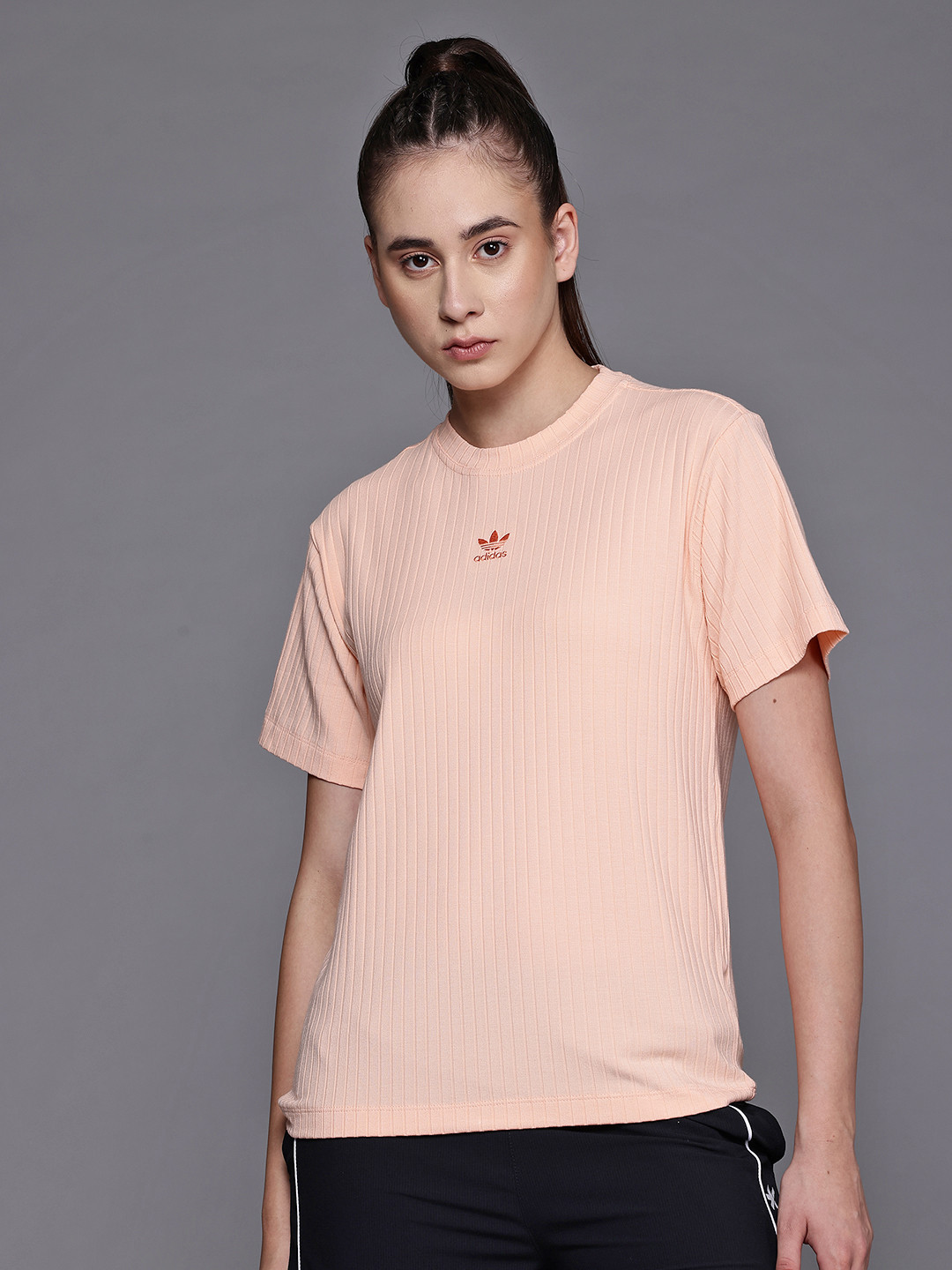 ADIDAS Originals Essentials Ribbed Workout T-shirt