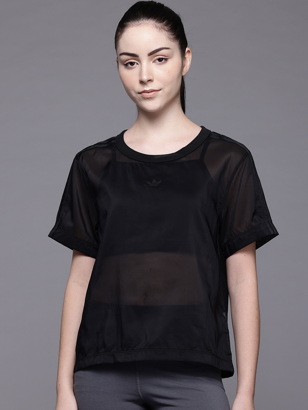 ADIDAS Originals Sheer 3 Stripes T-shirt