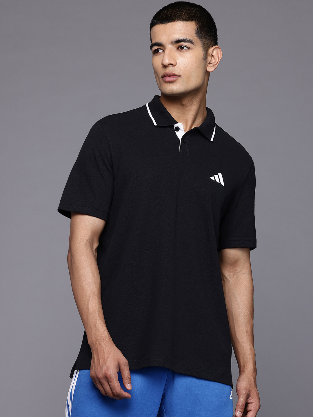ADIDAS Contrast Tipping Polo T-shirt