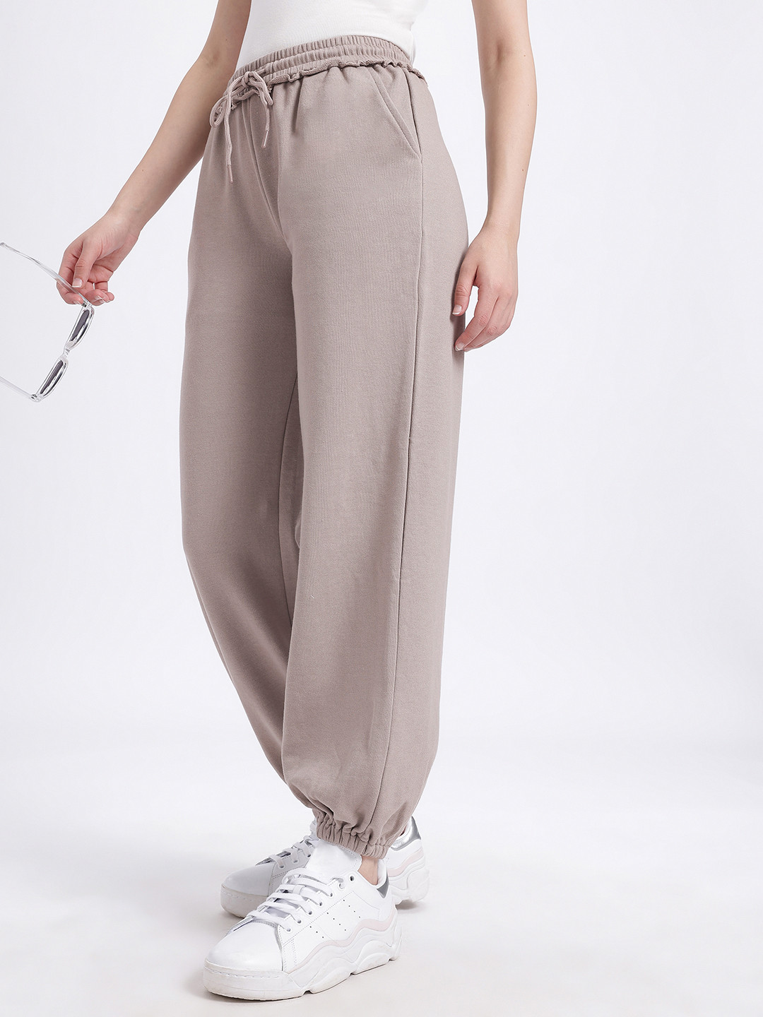 glitchez Women Raw Edge Detail Joggers