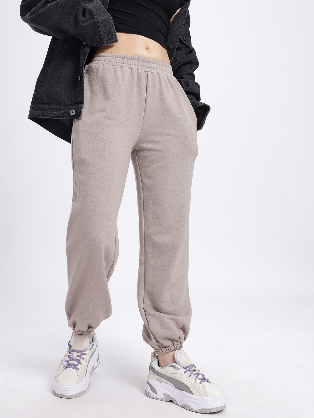 glitchez Women Raw Edge Detail Joggers