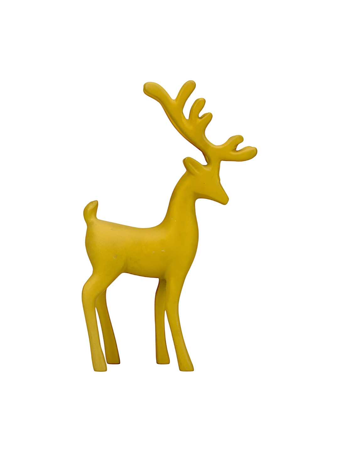 Hind Decor Reindeer Gold Metal Metallic Living Room Medium Showpiece - 9.4 Inches