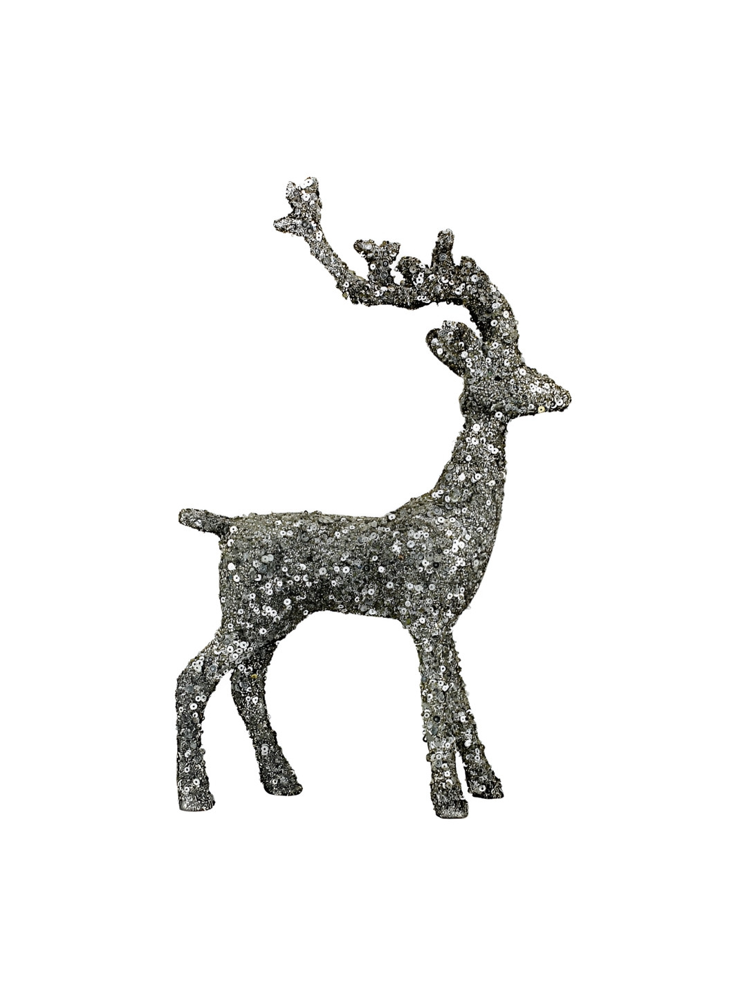 Hind Decor Reindeer Black Metal Metallic Living Room Medium Showpiece - 13.4 Inches